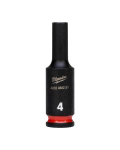 Cheie tubulară de impact ShW 1/4, lungă - 4mm