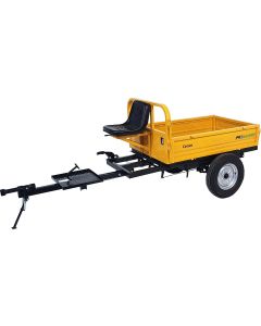 ProGARDEN Campo RM600C remorca 600kg motocultor, 1 osie, prindere bolt, roti profil agricol 6.00-12
