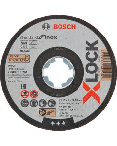 Disc X-LOCK Standard for Inox 115x1x22,23mm pentru taieturi drepte