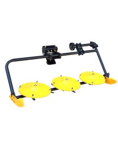 ProGARDEN Cositoare frontala rotativa cu 3 discuri pentru minitractoare Campo T12 G2, G2.1