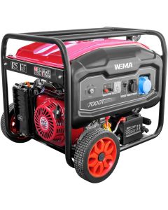 Generator curent WEIMA WM 7000 putere 7 kW 230V benzina pornire manuala AVR