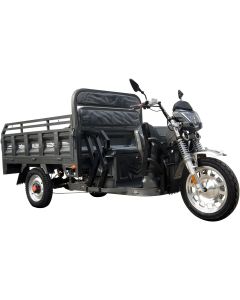 Tricicleta electrica KUBA GL 18000 MAX autonomie 70 km viteza 25 km/h bena 135x102 cm basculabila obloane rabatabile putere 2000W acumulatori 72V/45Ah