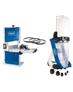 Fierastrau cu banda Scheppach HBS 30 putere 350W + Aspirator rumegus Scheppach DC 500