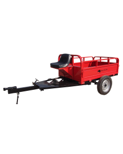 Remorca motocultor Bisonte BTA-600R capacitate maxim 600 kg roti 4.00-12