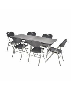 HECHTFOLDISSET6 - Set mobilier de gradina (1+6)