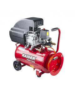 Compresor Raider RD-AC12 putere 1.5 kW debit 110 l/min presiune 8 bari rezervor 24l
