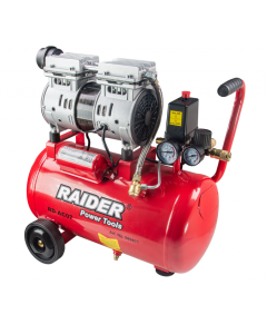 Compresor Raider RD-AC07 putere 1.5 kW debit 110 l/min presiune 8 bari rezervor 24l