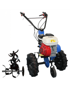 Motosapa Bisonte BTA-FLASH150H motor HONDA GX200 6.5 CP 1+1 viteze latime lucru 83 cm freze 2+1 cu discuri roti cauciuc 4.00x8"