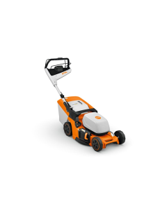 Masina de tuns gazonul STIHL RMA 448 PV electrica latime taiere 46 cm cos colector 52 L fara acumulator si incarcator sistem AP