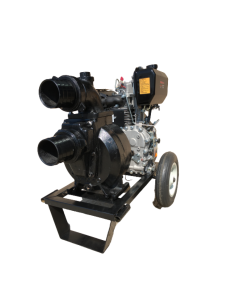 Motopompa de debit Gardelina DWP 12 DL K4X apa murdara motor 12 CP diesel presiune 3 bar debit 99 mc/h adancime aspiratie 8m