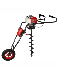 Motoburghiu BISONTE Agro Garden BTA-30M-S cu suport de lucru, (fara burghie), motor 3cp