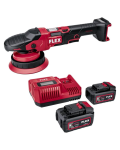 Masina de polisat orbitala Flex XCE 8 150 18-EC C, cu acumulatori Li-Ion 18.0 V/5.0 Ah, 150 mm