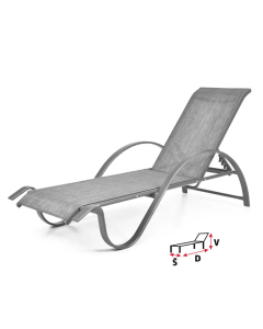 Sezlong pentru gradina HECHT SOFIA LOUNGER