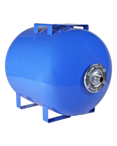 Vas de expansiune orizontal Wassertechnik WTH80HBLUE, apa rece, volum 80 l, presiune max.10 bari, cu suport