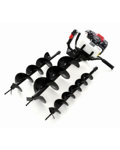 Motoburghiu de pamant Kraft & Dele KD174 motor 5.2 CP 2 timpi benzina burghiu 100/150/200 x 800 mm