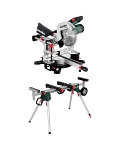 Pachet Fierastrau de debitat METABO KGS 254M putere 1800 W turatie 4500 rpm + Suport fierastrau de debitat METABO KSU251