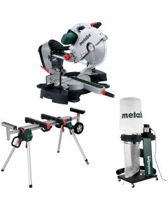 Pachet Fierastrau de debitat METABO KGS 315 PLUS putere 2200 W panza 315x30 mm + Suport fierastrau de debitat METABO KSU251