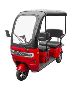 Tricicleta electrica KUBA OPTIMUS MAX cu cabina autonomie 60 km viteza maxima 27 km/h putere 1000W acumulatori 72V/20Ah nu necesita permis
