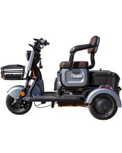 Tricicleta electrica KUBA Grape 15 motor 500W viteza 25 km/h autonomie 50 km baterie 60V/32Ah fara permis