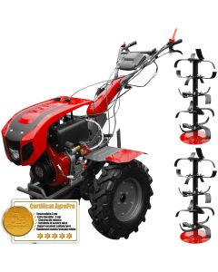 Motocultor Weima WM1100BE-6 motor 10 CP diesel 6 viteze latime lucru 135 cm pornire electrica reductor usor/greu