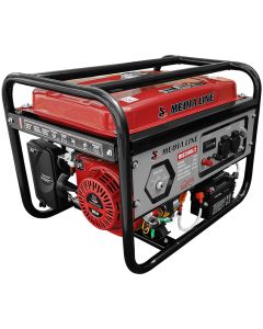 Generator curent MEDIA LINE MLG 3500E/2 putere 3kW 230V benzina pornire electrica AVR