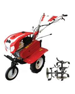 Motocultor Bisonte BTA-900 motor 7 CP 3 viteze latime lucru 56-83 cm freze roti cauciuc 500x8 