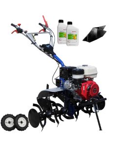 Motocultor AGT 13000 PREMIUM motor Honda GX340 11 CP latime lucru 120 cm 2+1 viteze freze rarita fixa roti cauciuc 5.00-12 1.2l ulei
