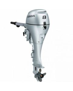 Motor barca Honda BF8DK2 SHSU cu mansa cizma scurta 8 CP 4T pornire electrica rezervor atasat elice aluminiu cu 4 aripi port incarcare 12A