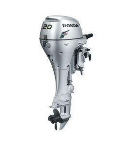Motor barca Honda BF20DK2 SRTU cu mansa cizma scurta 20 CP 4T pornire electrica rezervor atasat elice aluminiu cu 4 aripi port incarcare 12A