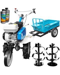 Motosapa AGT 5580 cu motor HONDA GP200 6,5 CP benzina , freza 80 cm, roti cauciuc, plug bilonat + CADOU 1L Ulei motor + 1l ulei transmisie AgroPro
