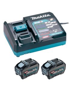 Pachet acumulatori XGT Makita 2 buc BL4050F si incarcator rapid DC40RA