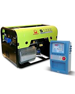 Generator de curent pe benzina PRAMAC S12000_CONN_DPP_AVR_AMF portabil monofazat 11.9 kVA panou de automatizare