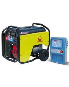 Generator de curent pe benzina PRAMAC S8000T_CONN_AVR_DPP_AMF portabil trifazat 8.3 kVA panou de automatizare