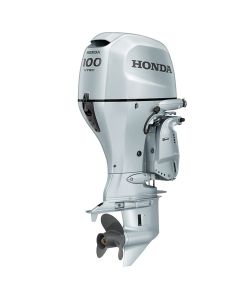 Motor barca Honda BF100 XRTU fara mansa cizma extra lunga 100 CP 4T pornire electrica comanda la distanta elice cu 3 aripi port incarcare 35A