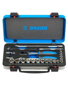 Trusa capete chei tubulare Unior 3/8" 6-22/24pcs 239A