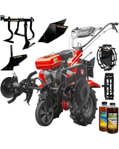 Motosapa Rotakt RO80R motor 7 CP latime lucru 83 cm 3 viteze freze roti cauciuc roata frontala roti metal 35 cm rarita fixa plug arat prasitoare 2l ulei AgroPro