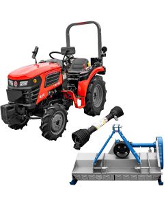 Tractor Rotakt Trident tractiune 4x4 motor 25CP diesel 3 cilindri capacitate cilindrica 1132 cmc CIV inclus + tocator vegetatie