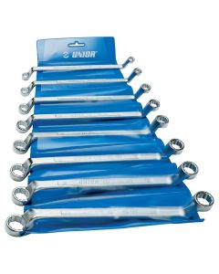 Set chei inelare duble cotite Unior 180/1PB Dimensiuni 6-22 mm 8 piese