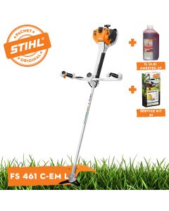 Motocoasa profesionala STIHL FS 461 C-EM L Ergostart putere 2,2kW diametru taiere 52cm cutit taietor pentru tufisuri 300-3 ham advance + ulei amestec 2T 1L + service kit 41