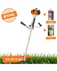 Motocoasa STIHL FS 511 C-EM ErgoStart benzina putere 2,4kW diametru taiere 56 cm ham advance plus + ulei amestec 2T 1L + AutoCut 56-2 + viziera cu antifoane