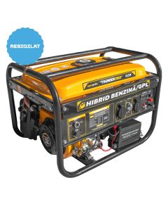 (RESIGILAT) Generator 3.1 kW AgroPro THUNDER 3100 benzina GPL pornire electrica telecomanda rezervor 15 L monofazat Euro 5 permite automatizare ATS