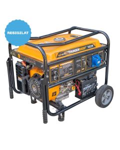 (RESIGILAT) Generator rezidential AgroPro THUNDER5500 Hibrid Benzina/GPL putere max 5.5 kW Euro 5 motor 15 CP 420 cmc rezervor 25 L AVR pornire electrica permite automatizare ATS monofazat roti manere transport
