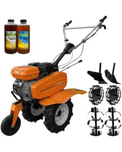 Motosapa Villager VTB 842 Prime Motor ECO EURO5 motor 5.5 CP  2+1 viteze latime lucru 85 cm freze roti cauciuc 4.00-8 roti metal plug arat rarita reglabila 2l ulei