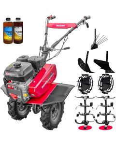 Motosapa Weima WM 900 M-3 motor 7 CP 3+1 viteze latime lucru 80-120 cm freze roti cauciuc roti metal rarita reglabila plug arat plug cartofi 2l ulei