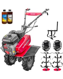 Motosapa Weima WM 900 M-3 motor 7 CP 3+1 viteze latime lucru 80-120 cm freze roti cauciuc roti metal cultivator 2l ulei AgroPro
