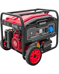 Generator curent WEIMA WM 7000 E putere 7kW 230V benzina pornire electrica AVR