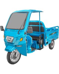 Tricicleta electrica KUBA GL 35000 cu cabina fara permis CIV inclus viteza maxima 25 km/h autonomie 70 km putere 1500W acumulatori 72V/58Ah
