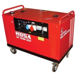 Generator curent MOSA GE 7500 putere 6kW tip inverter insonorizat benzina pornire electrica roti transport Pret 14.950,00 Lei - GE 7500 HSX-EAS